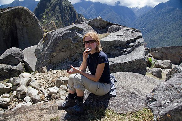 Snickers at Machu Picchu