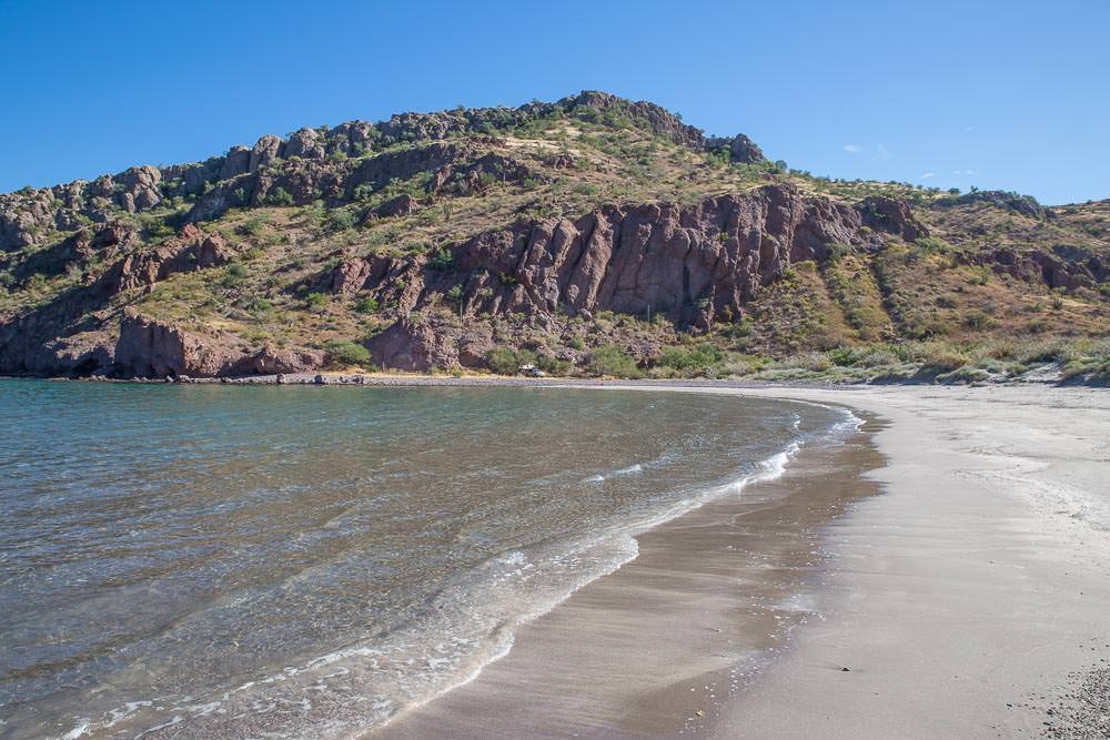 Even from just along the beach, it is hard to spot us there… Even from just along the beach, it is hard to spot us there…