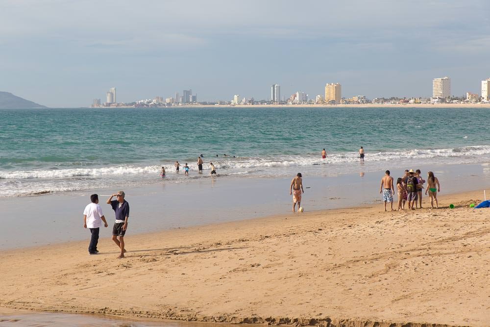 They are nice golden sandy beaches. Just not quite as peaceful or natural as we were used to in Baja.