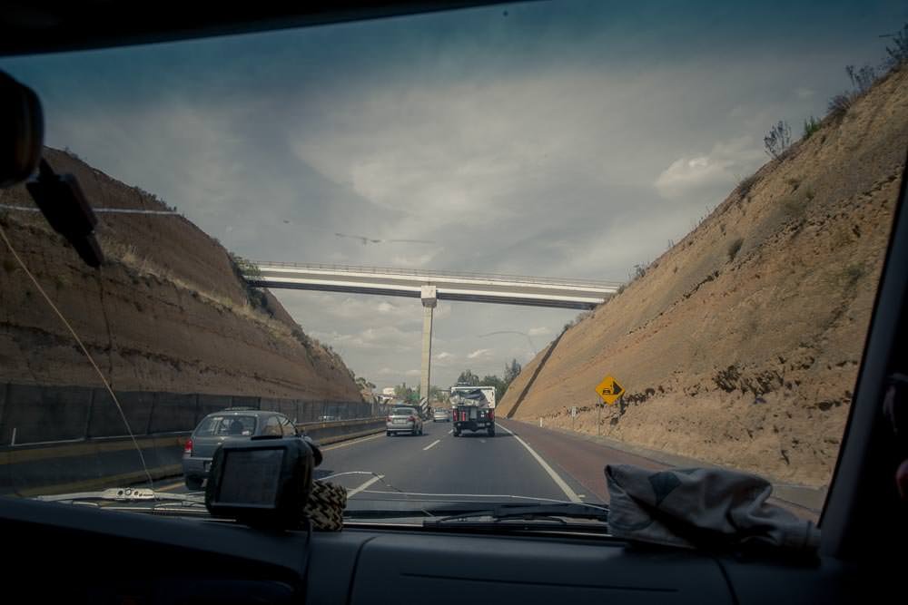 These spendy, spendy toll roads around the outskirts of Mexico DF are as close as we got to driving in the city. These spendy, spendy toll roads around the outskirts of Mexico DF are as close as we got to driving in the city.