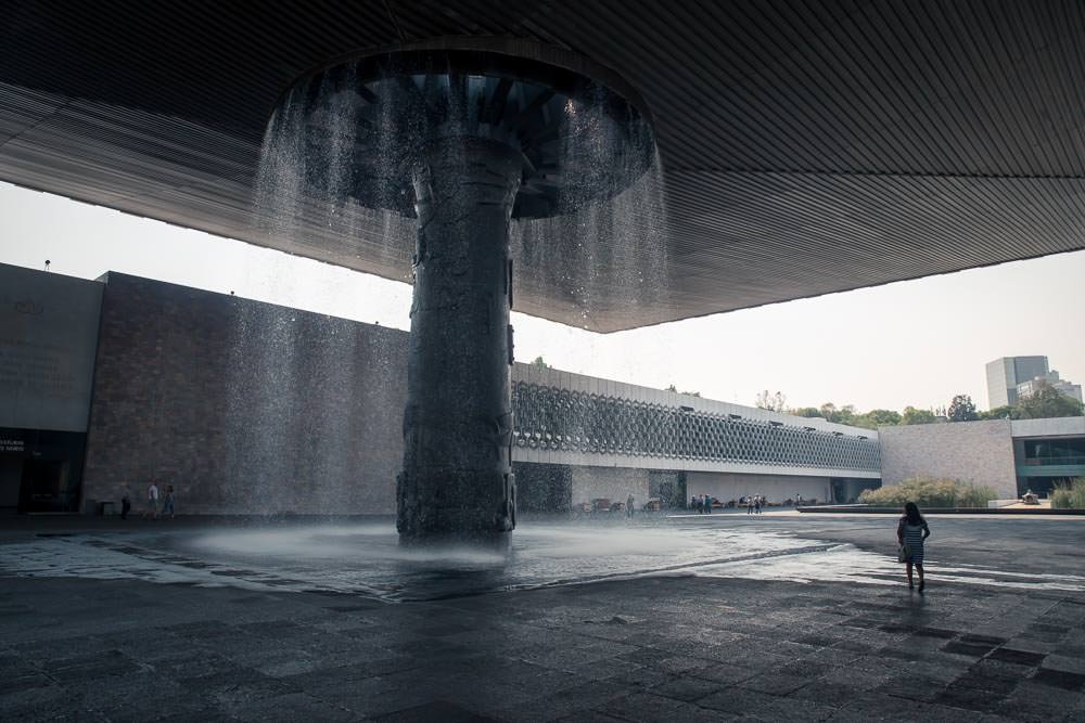 The rather imposing fountain in the central courtyard of the museum. Actually courtyard sounds like an understatement, let's call it a plaza. The rather imposing fountain in the central courtyard of the museum. Actually courtyard sounds like an understatement, let's call it a plaza.