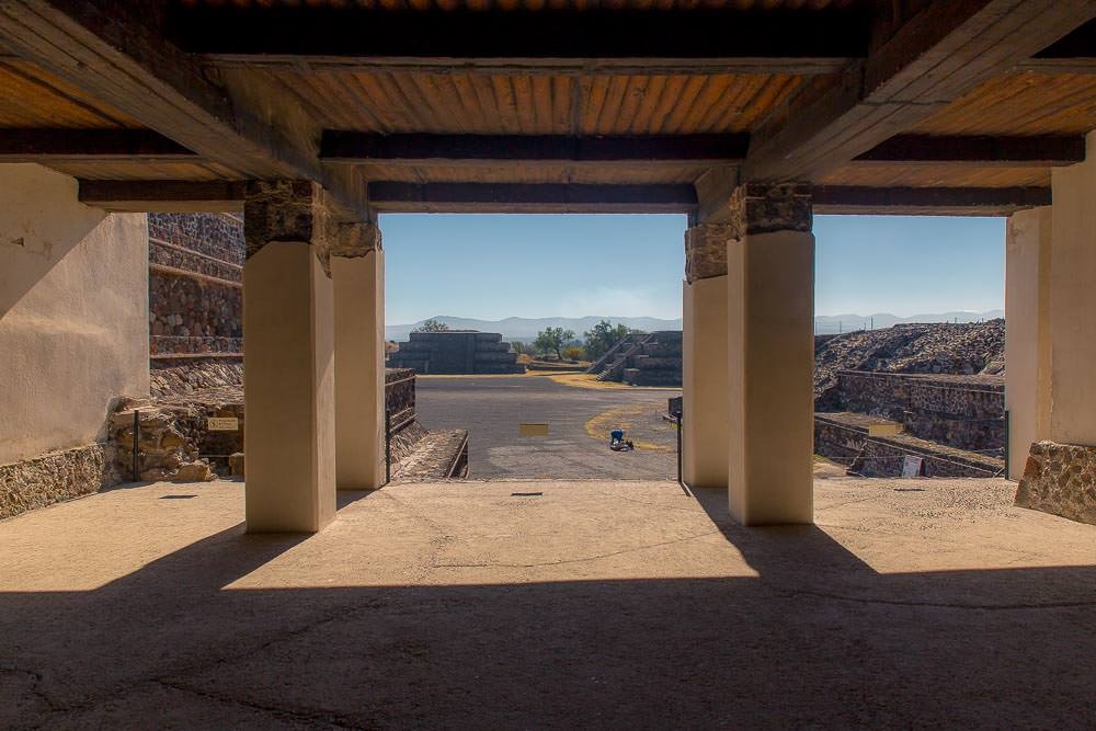 The view from an actual palace in Teotihuacan, not so bad.