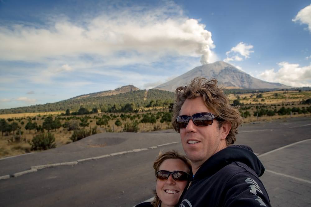 Probably should have lined that up to have the steam coming right out of Ben's head, oh well, next erupting volcano, we'll do that. Probably should have lined that up to have the steam coming right out of Ben's head, oh well, next erupting volcano, we'll do that.