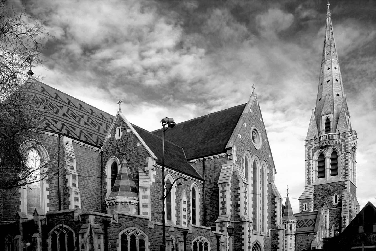 We didn't actually have a photo of the Christchurch Cathedral while it was still standing, so here's one from Flickr
