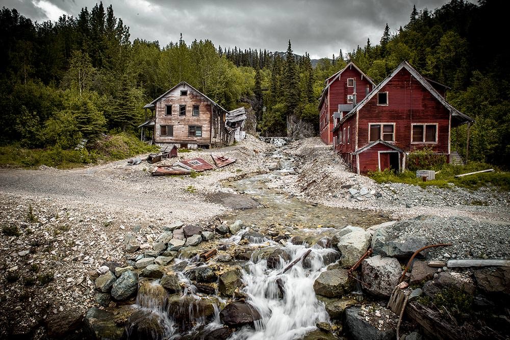 Kennecott Mill town buildings—hospital on the left