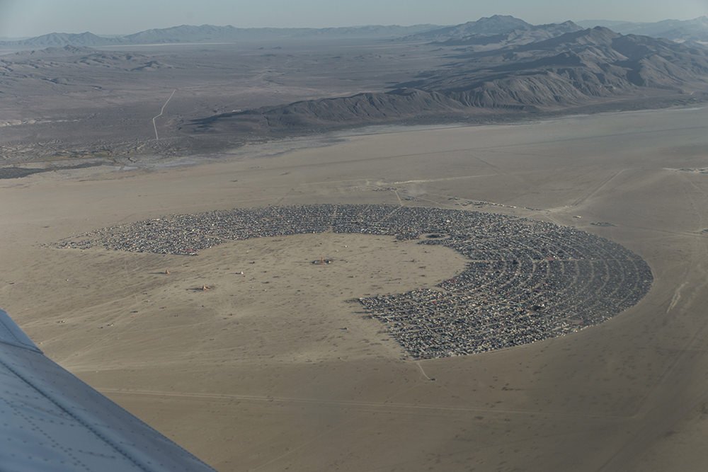 Black Rock City from above