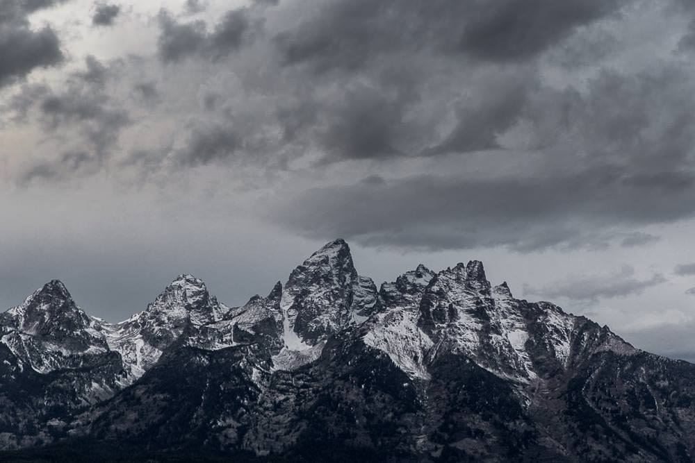 The rugged Grand Tetons south of Yellowstone. The rugged Grand Tetons south of Yellowstone.