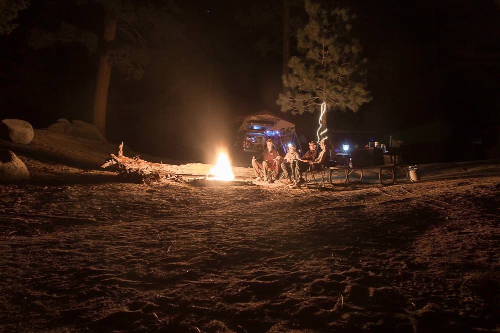 Campfire in Parque Nacional San Pedro Martir