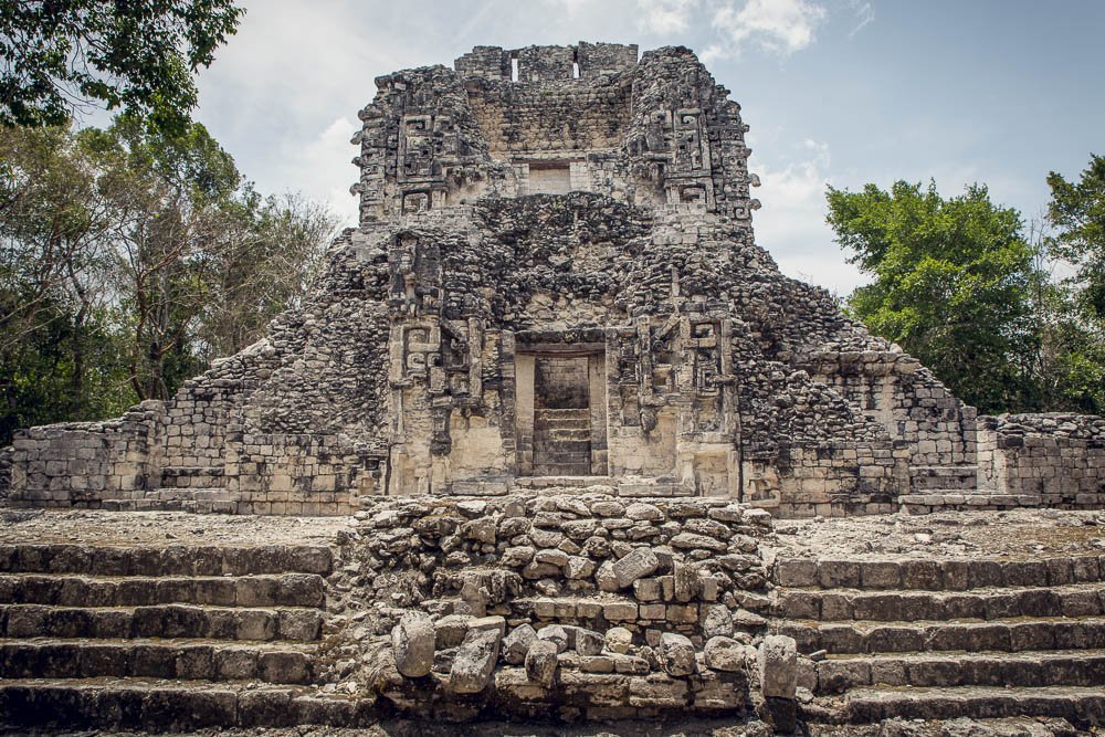 Detailed carvings preserved at Chicanná.
